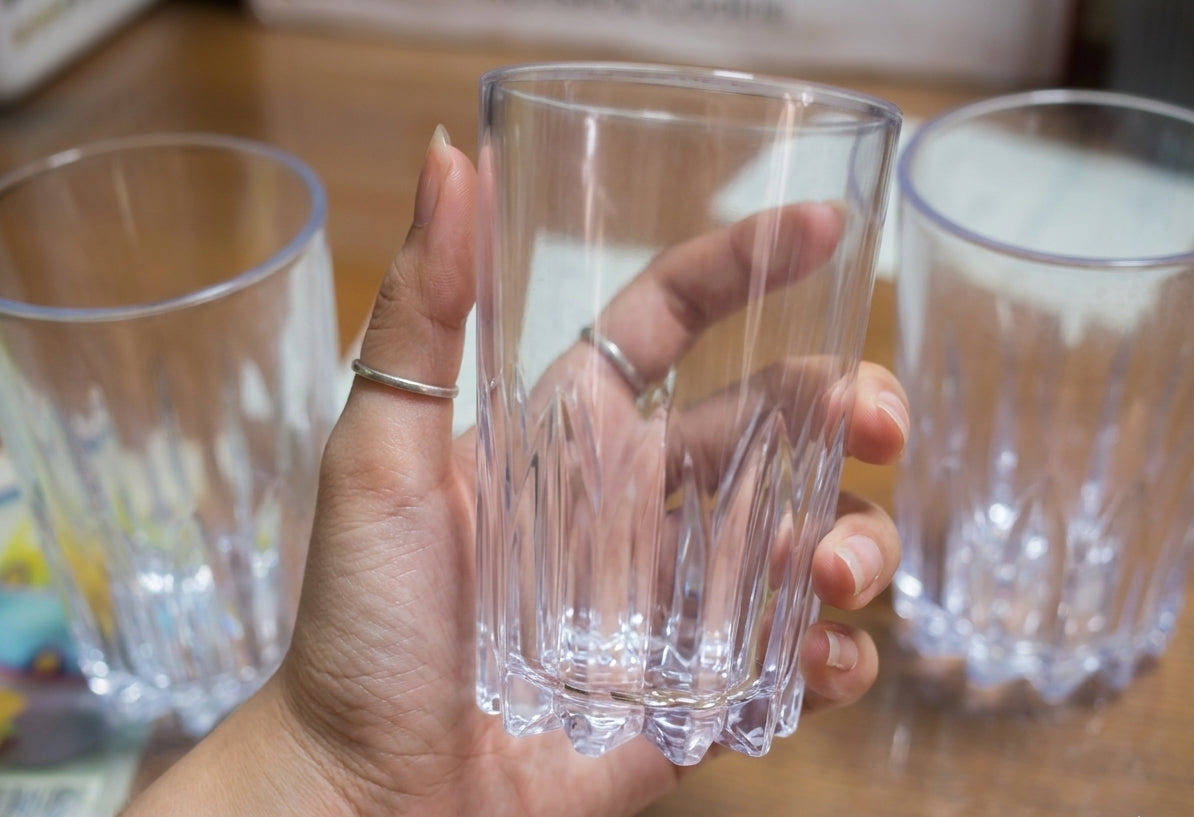 Crystal-Clear Acrylic Drinking Glass Set (Durable & Reusable)(Pack Of 2) image 3