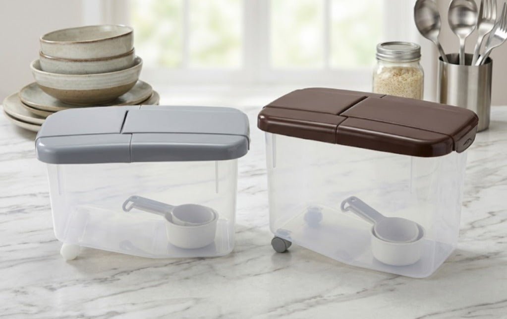 Imperial Rice & Flour Airtight Storage Container with Wheels and Measuring Scoop – Available in 7kg & 10kg image 3