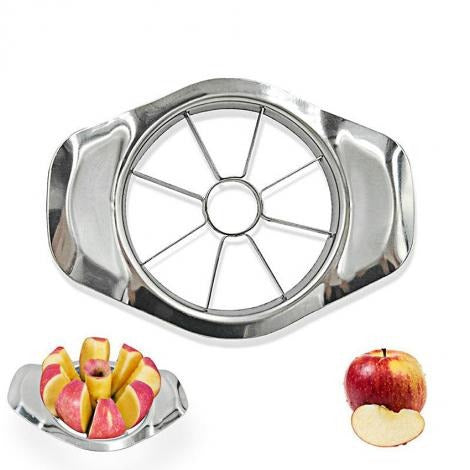 Premium Stainless Steel Apple Slicer & Corer – Heavy Duty 8-Blade Fruit Divider with Ergonomic Handles main image