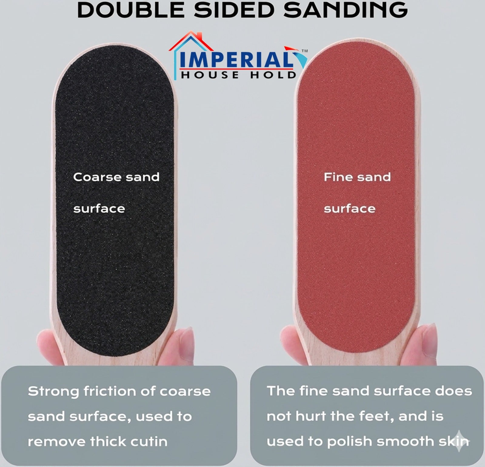Imperial Household Wooden Foot File – Professional Callus Remover & Pedicure Rasp for Smooth Feet image 3