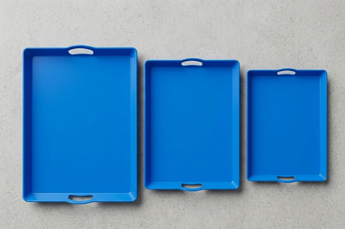 Vibrant All-Purpose Plastic Serving Tray – Available in 3 Sizes & 5 Colors image 4