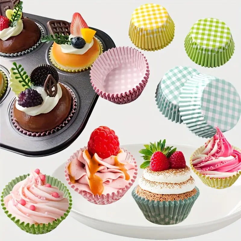 Premium Greaseproof Cupcake Paper Liners – Multiple Sizes (5cm to 10cm) main image