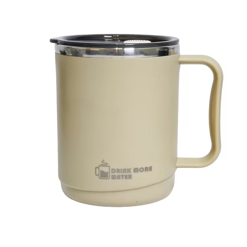 Mug with Lid Stainless Steel Coffee Cup for Men And Women Office High Value Insulated Cup for Drinking Water And Tea Cup image 8