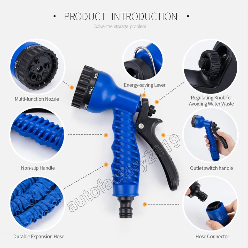 Heavy Duty Expandable Flexible Garden Magic Water Hose Pipe With Spray Gun image 4
