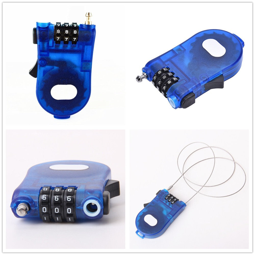 Universal Anti-Theft Retractable Cable Lock for Travel, Backpacks, and Helmets image 2