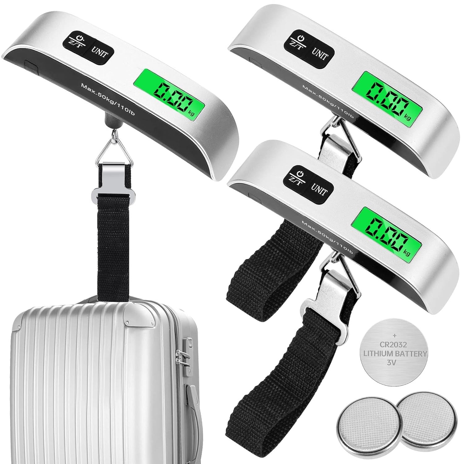 Precision Electronic Hanging Scale with Tare Function – Compact Travel Scale for Luggage, Backpacks, and Packages image 3