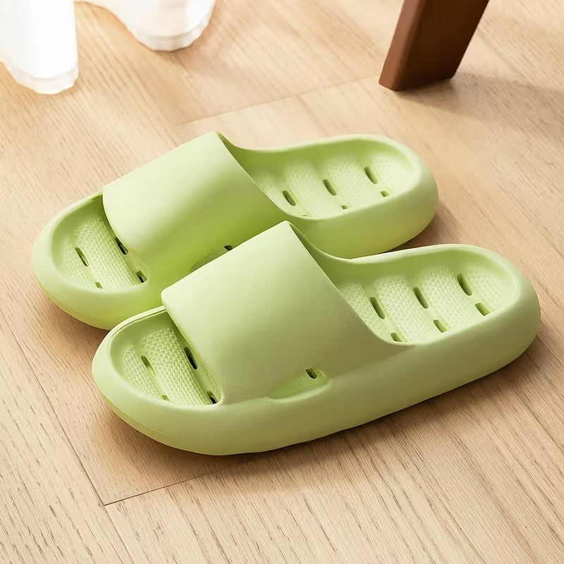 Quick-Drying Shower Slides with Drainage Holes – Lightweight EVA Compression Slippers for Bath, Pool, and Spa image 4