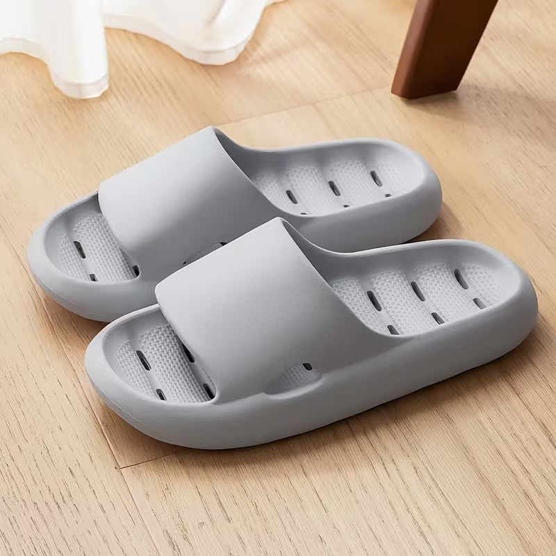 Quick-Drying Shower Slides with Drainage Holes – Lightweight EVA Compression Slippers for Bath, Pool, and Spa image 3