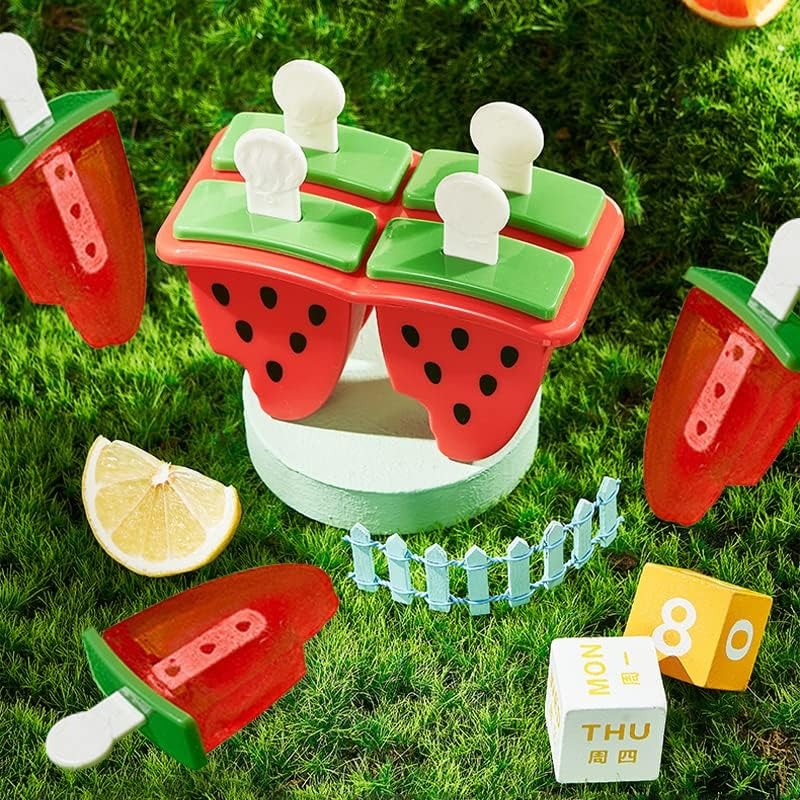 Premium Watermelon Popsicle Molds – BPA-Free Summer Ice Lolly Maker image 3