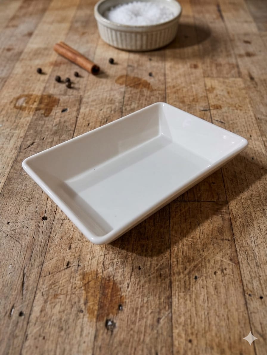 Modern Rectangular Melamine Salad Bowl & Serving Platter – Durable, Speckled Minimalism for Appetizers, Sides, and Entrées image 2