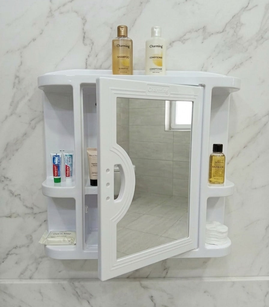 Bathroom Wall Cabinet with Mirror & Multipurpose Storage Shelves image 2