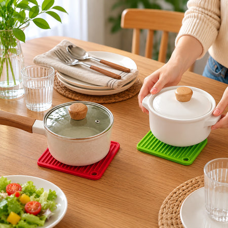 Premium Silicone Heat-Resistant Trivet Mat – Non-Slip Kitchen Counter Protector image 2