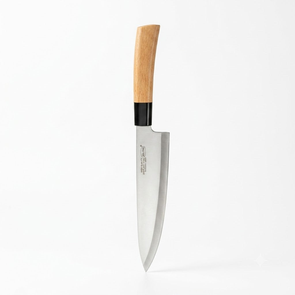 Professional Chef’s Knife – Precision Stainless Steel Blade with Natural Wood Handle image 4