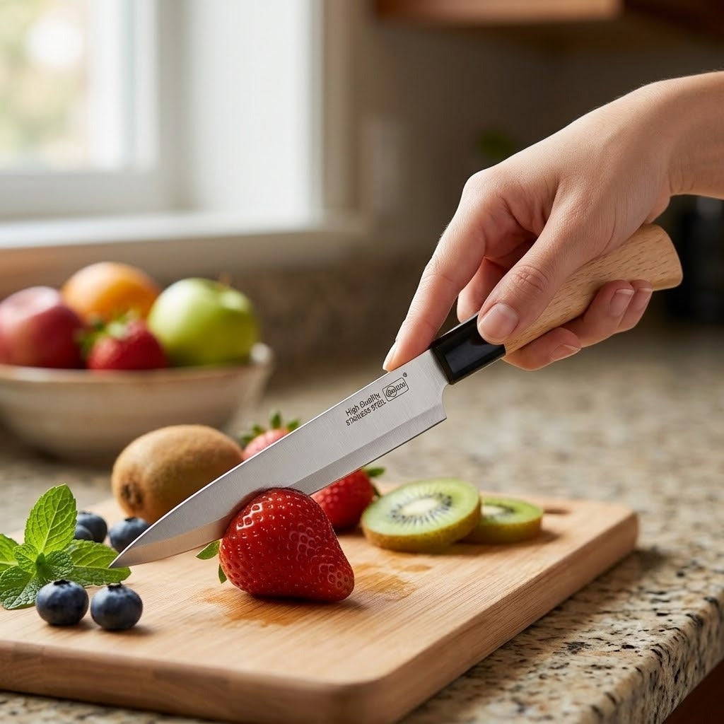 Professional Slicing Knife – Precision Stainless Steel Blade with Ergonomic Wood Handle image 2