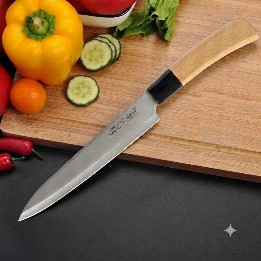 Professional Slicing Knife – Precision Stainless Steel Blade with Ergonomic Wood Handle image 3