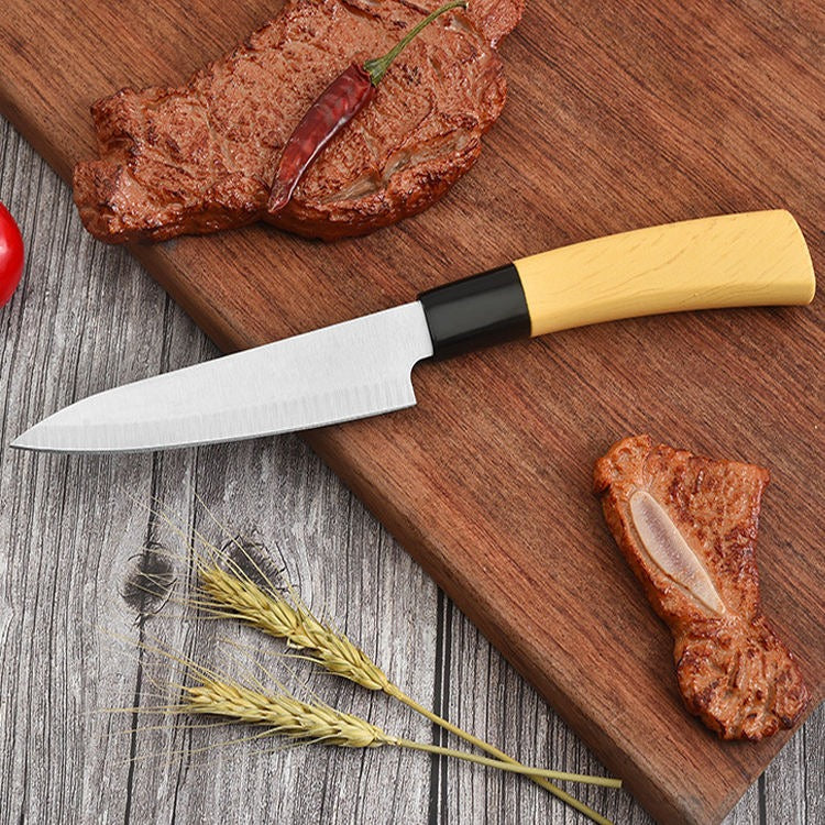 Premium Kitchen Utility Knife – Precision Stainless Steel Blade with Natural Wood Handle image 3