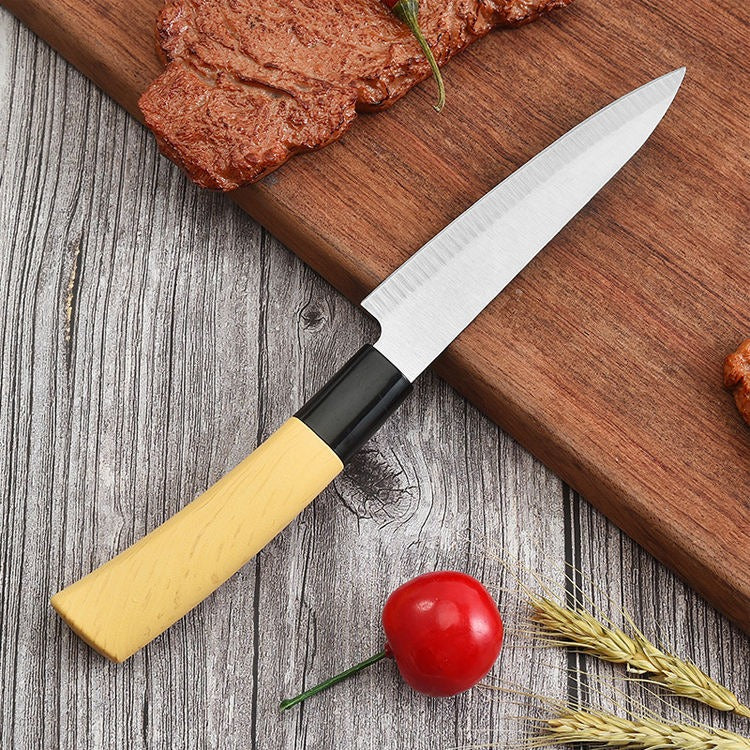 Premium Kitchen Utility Knife – Precision Stainless Steel Blade with Natural Wood Handle image 2