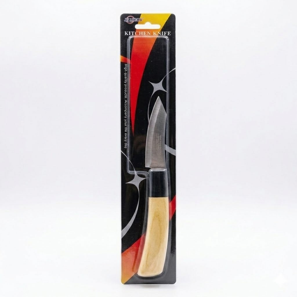 Professional Paring Knife – Compact Stainless Steel Blade with Ergonomic Wood Handle image 3