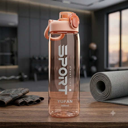 YUFAN 900ml Sports Water Bottle – Leak-Proof Gym Water Bottle with Carrying Handle main image