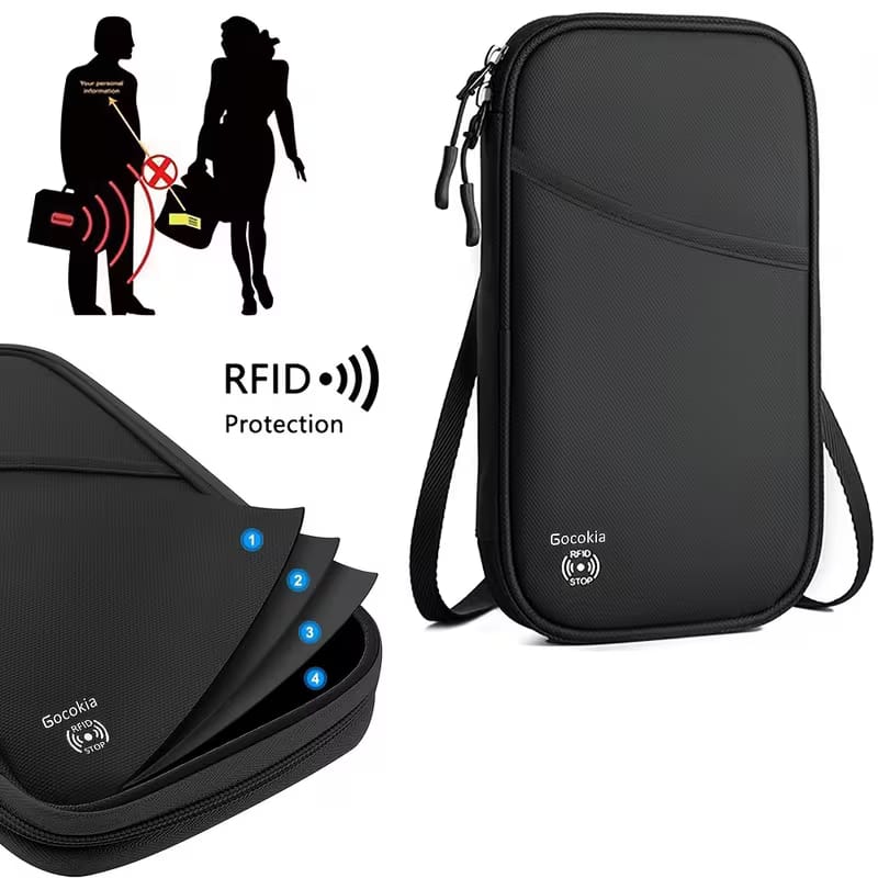 Travel Passport Wallet – All-in-One Document Organizer with Double Layer image 7