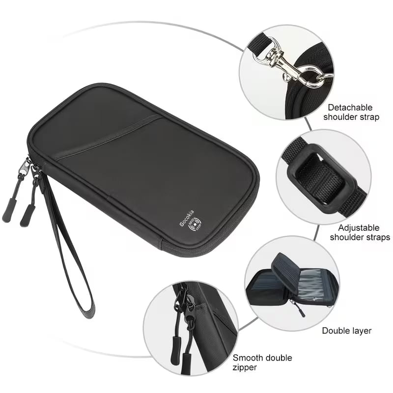 Travel Passport Wallet – All-in-One Document Organizer with Double Layer image 6