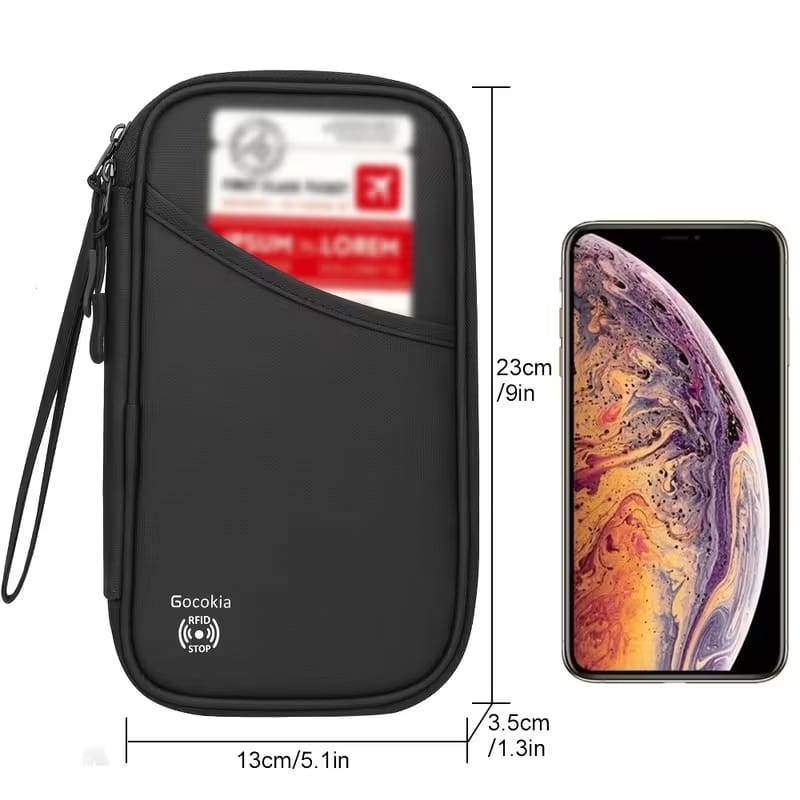 Travel Passport Wallet – All-in-One Document Organizer with Double Layer image 5
