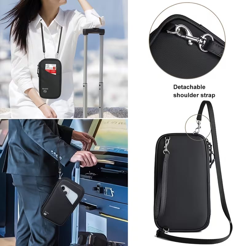 Travel Passport Wallet – All-in-One Document Organizer with Double Layer image 3