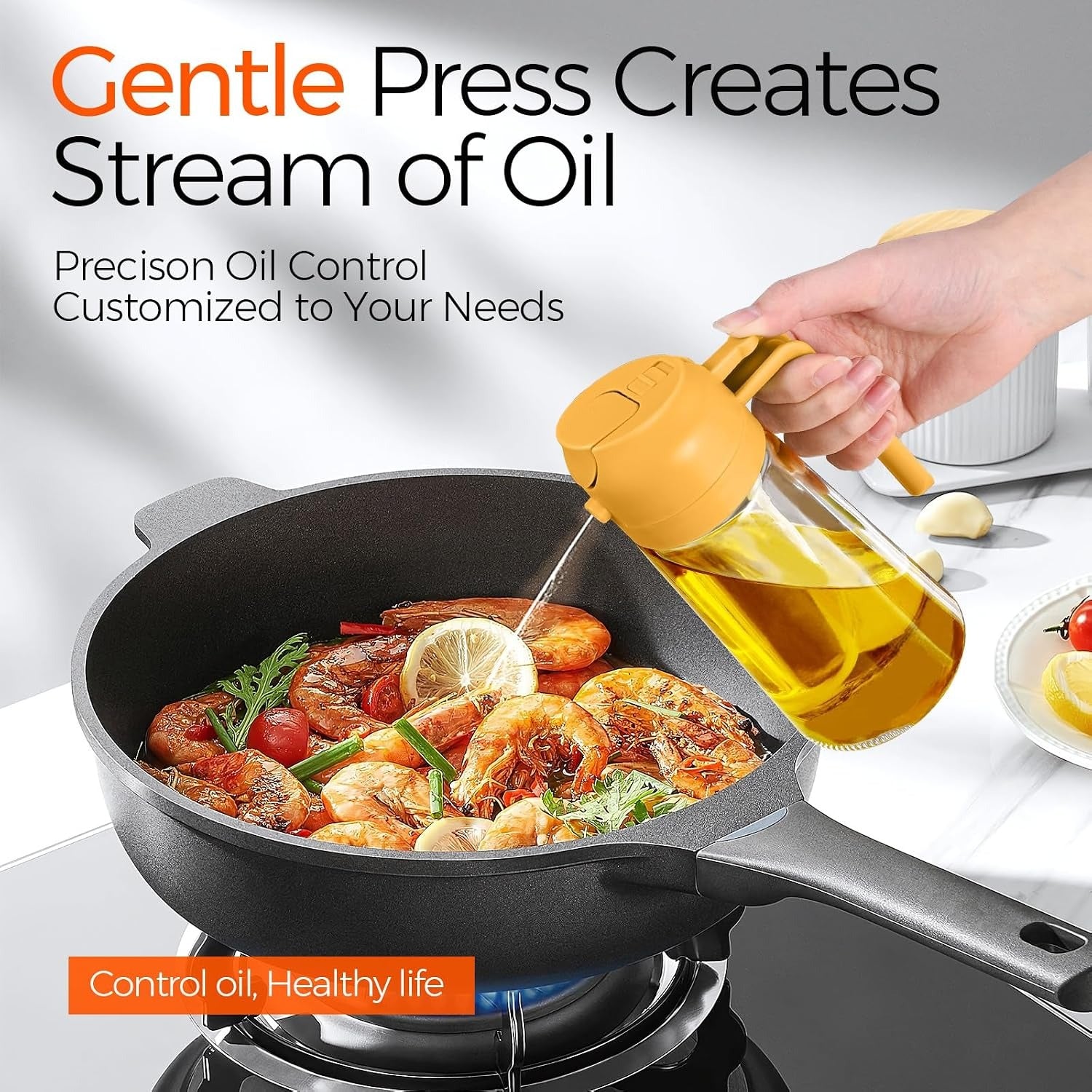 2 in 1 Sprayable & Pourable Cooking Oil Bottle image 2