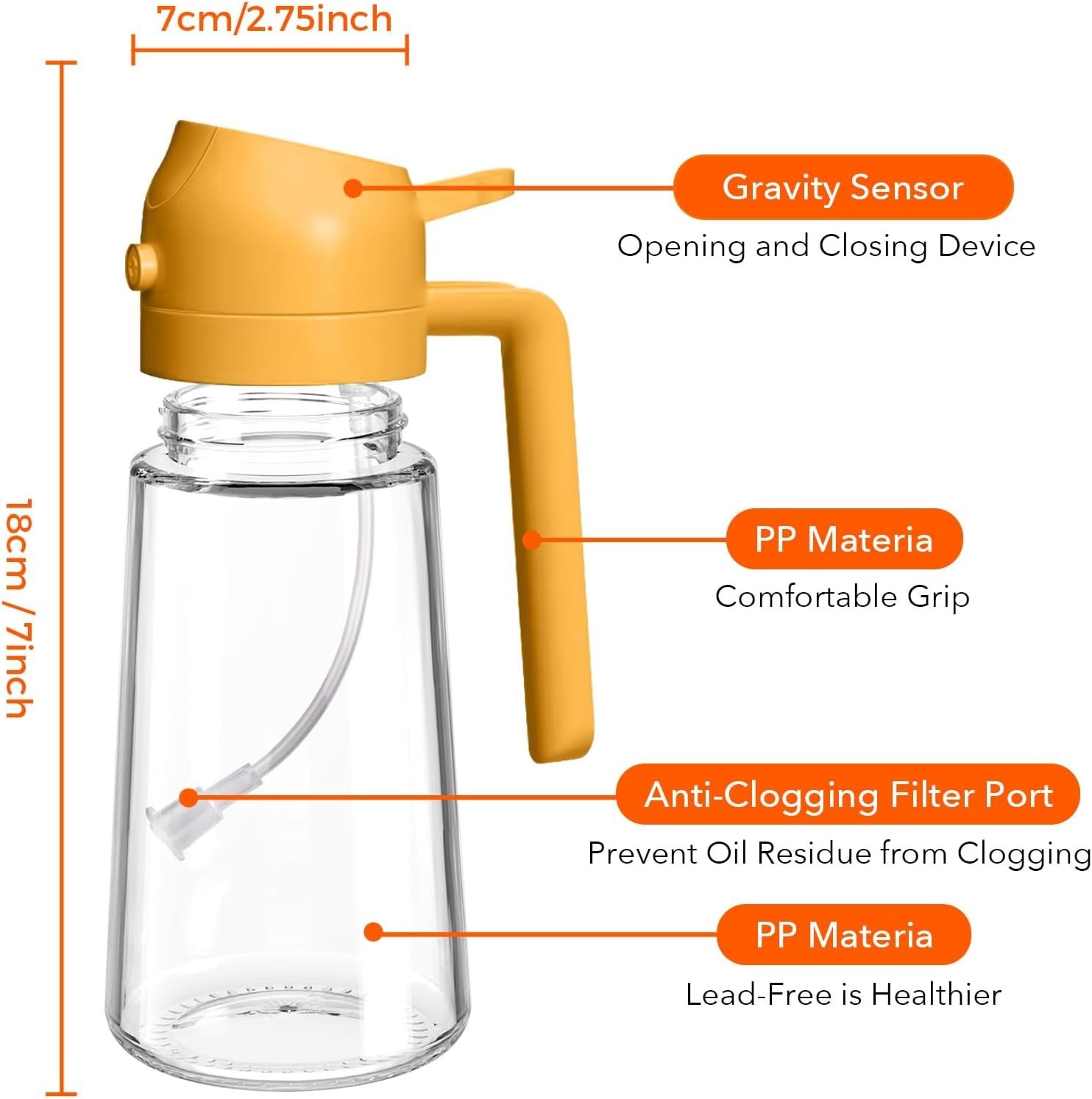 2 in 1 Sprayable & Pourable Cooking Oil Bottle image 4