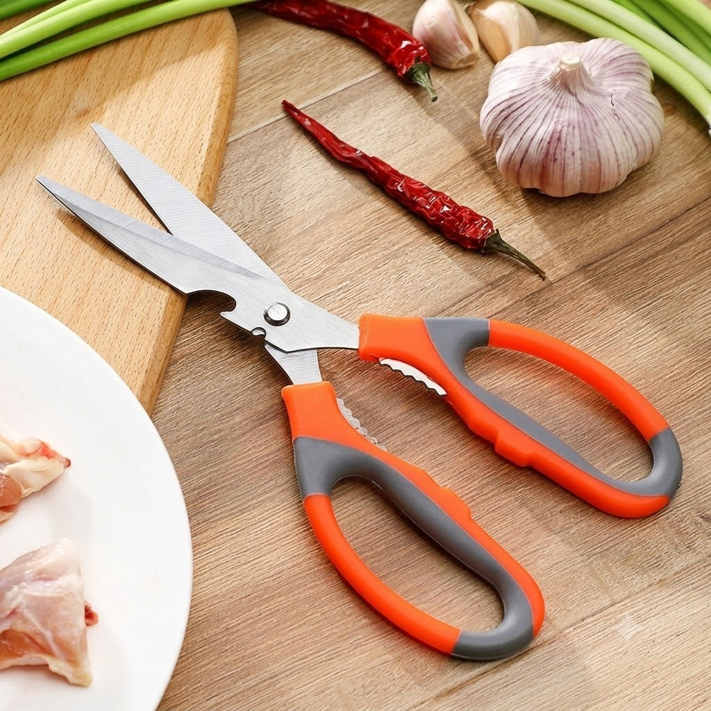 Prince Multipurpose Kitchen Scissors – 8.5-Inch Heavy-Duty Shears with Bottle Opener & Nutcracker main image