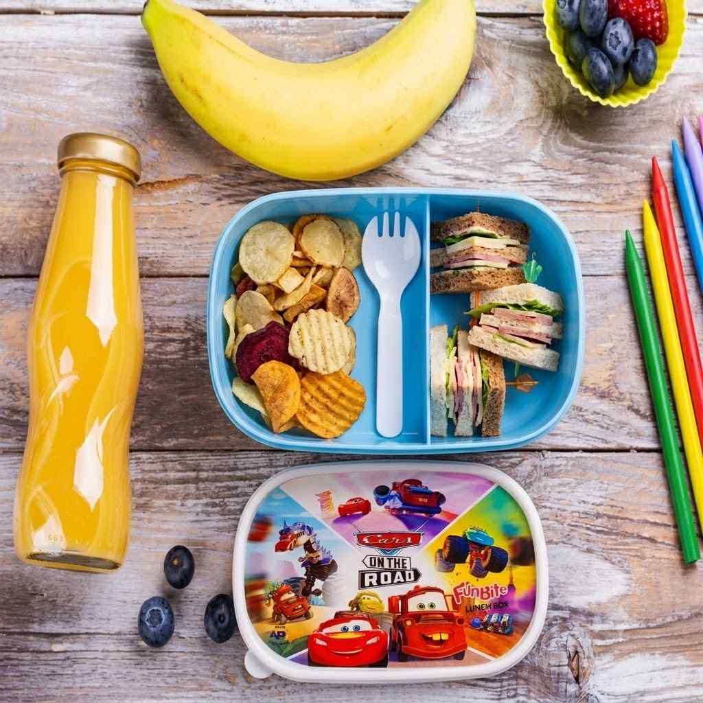 FunBite Divided Kids’ Lunch Box with Secure Lid & Utensil image 8