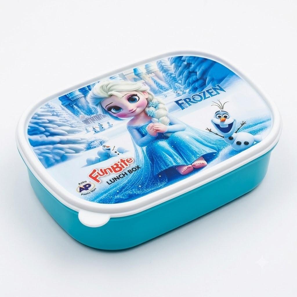 FunBite Divided Kids’ Lunch Box with Secure Lid & Utensil image 6