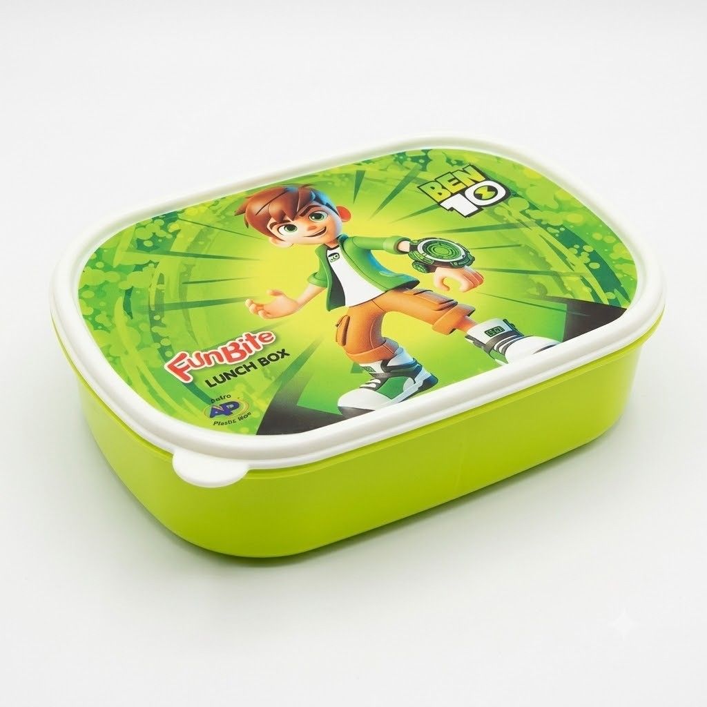 FunBite Divided Kids’ Lunch Box with Secure Lid & Utensil image 5