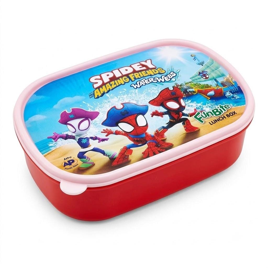 FunBite Divided Kids’ Lunch Box with Secure Lid & Utensil image 4