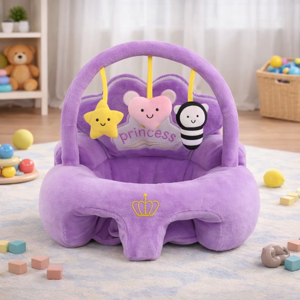 Crown Toy Bar Sofa Seats Princess Purple