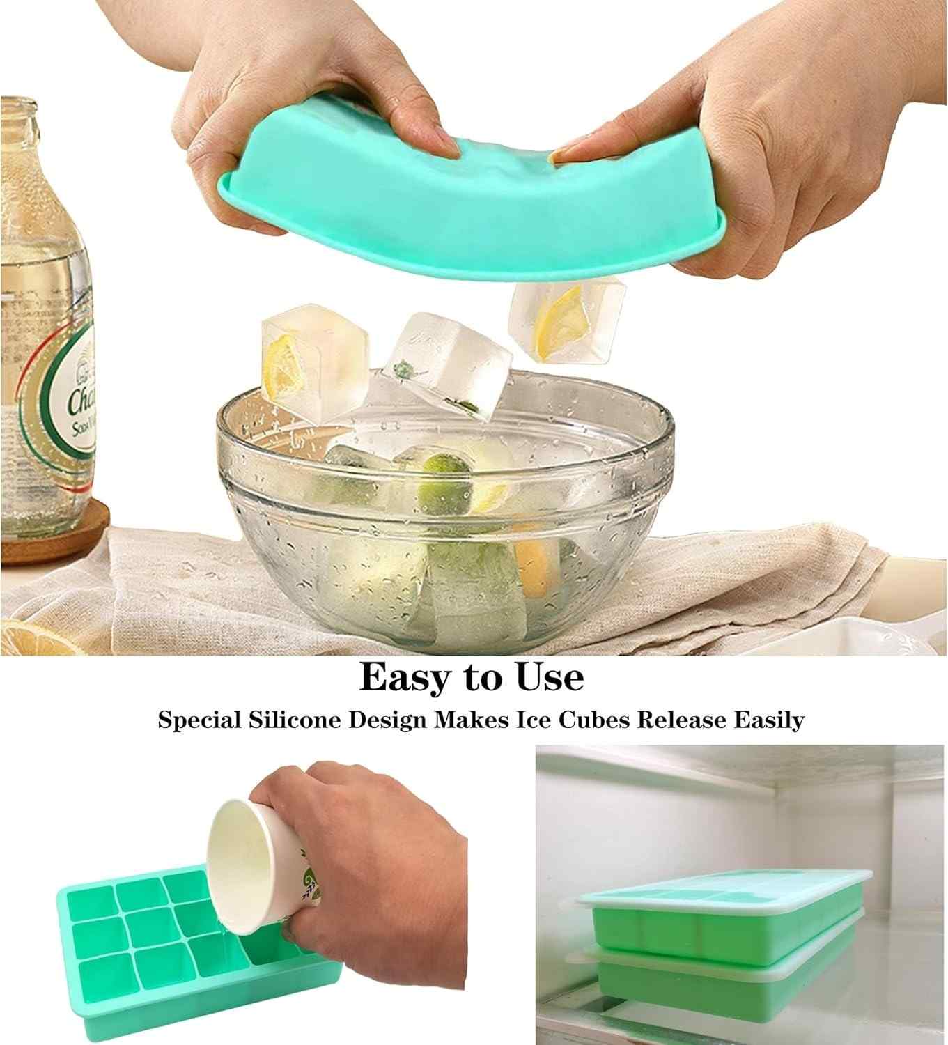 15-Hole Flexible Silicone Ice Cube Tray – Perfect for Infused Ice & Frozen Treats image 2