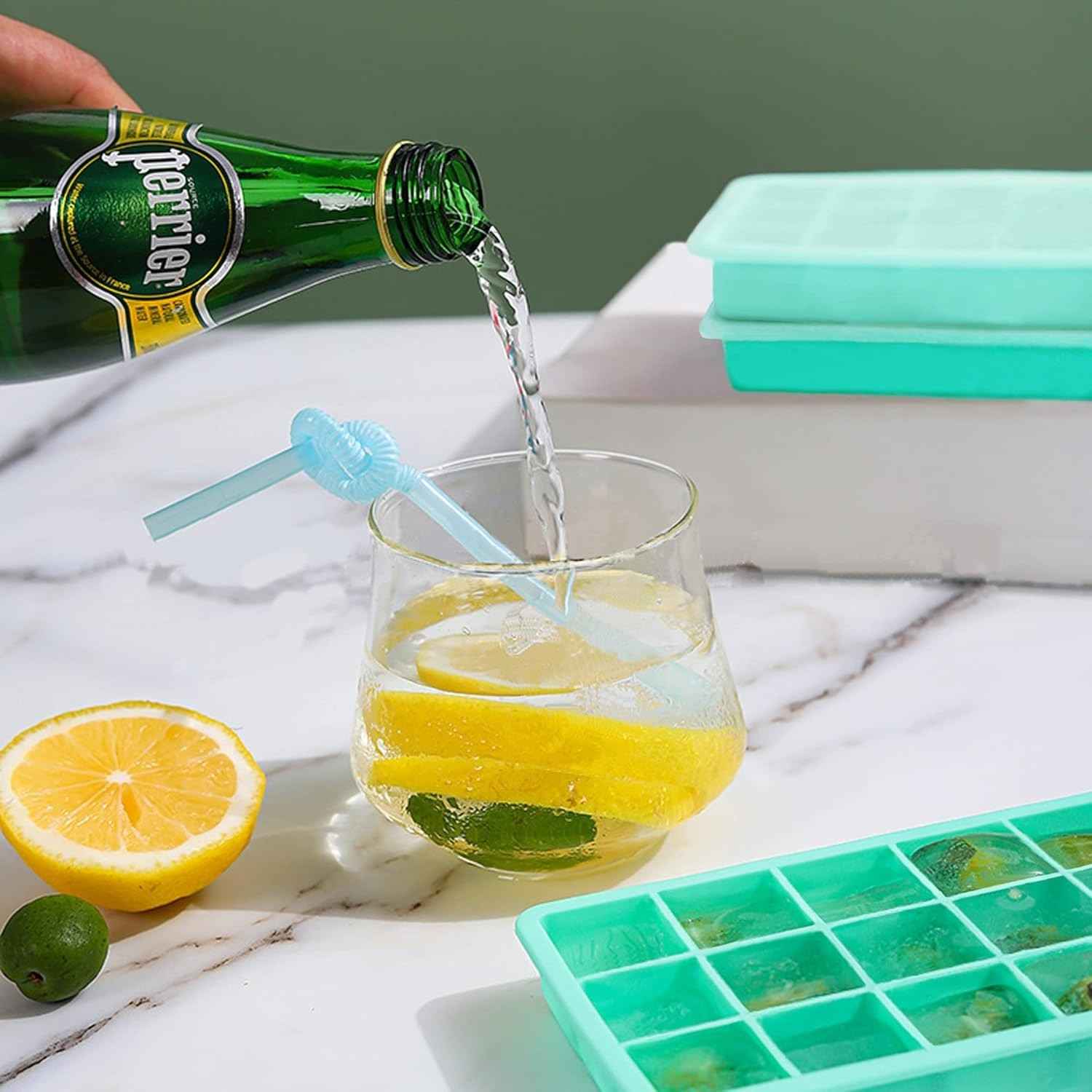 15-Hole Flexible Silicone Ice Cube Tray – Perfect for Infused Ice & Frozen Treats image 4