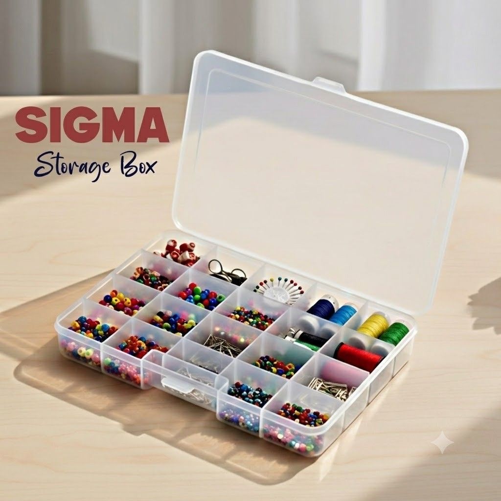Sigma Multi-Compartment Clear Organizer Case main image