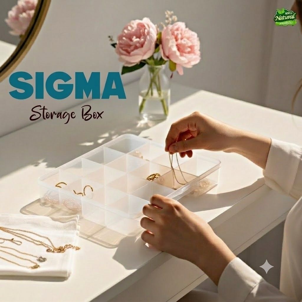 Sigma Multi-Compartment Clear Organizer Case image 2