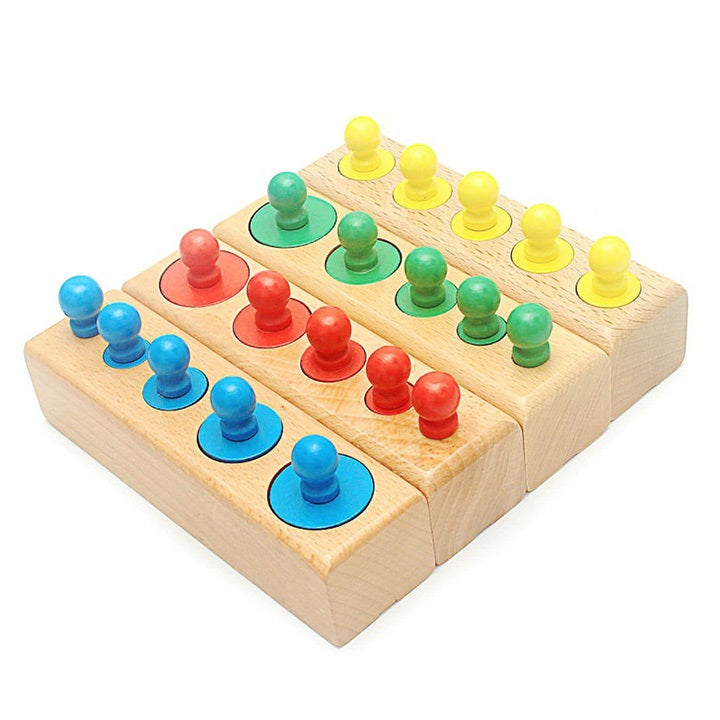Wooden Montessori Knobbed Cylinders