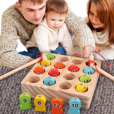 Wooden Digital Magnetic Fishing