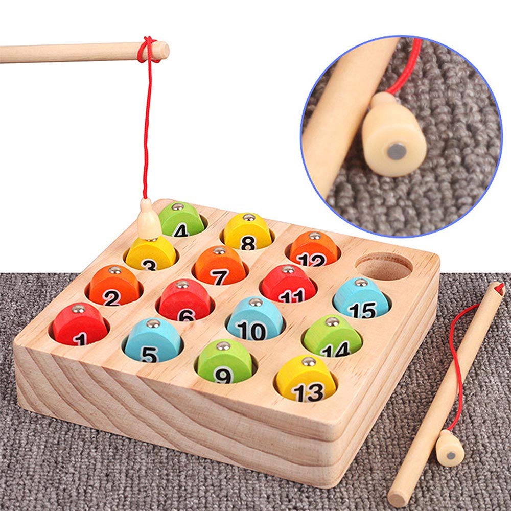 Wooden Digital Magnetic Fishing
