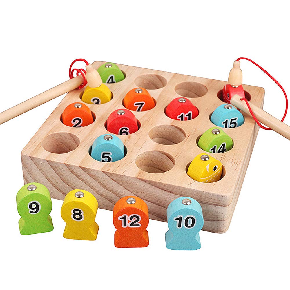 Wooden Digital Magnetic Fishing