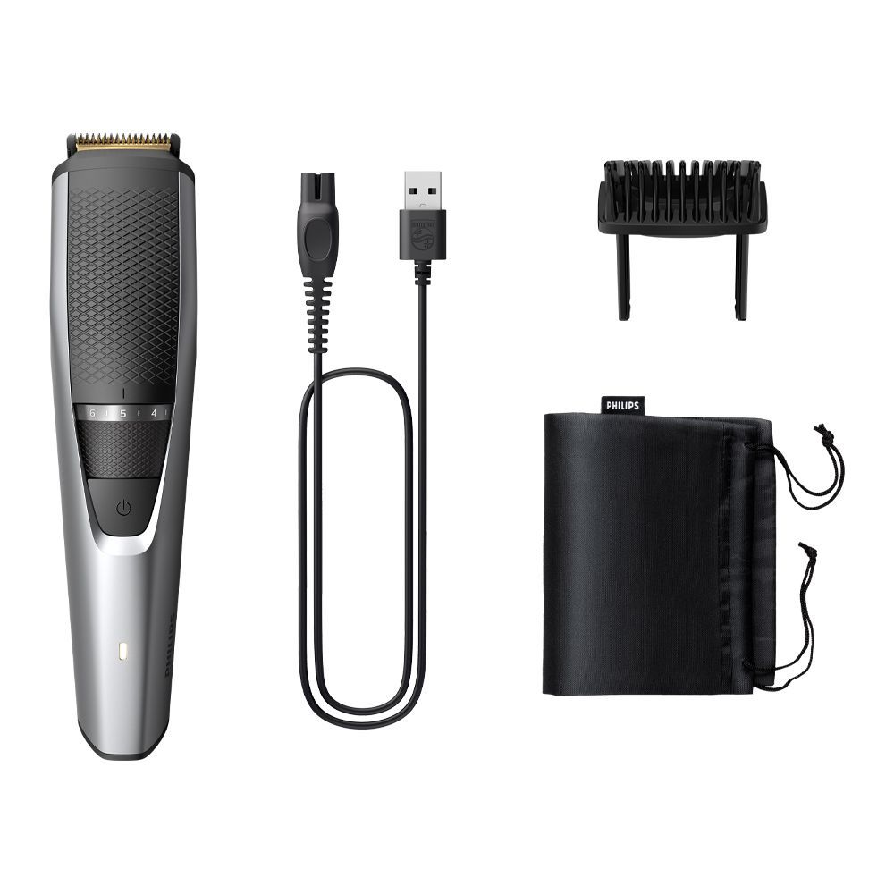Philips 3000 Series Fast And Precise Beard Trimmer, 0.5-10mm, 90 Min Run, 1 Hour Charge, MT3232 - Main Image