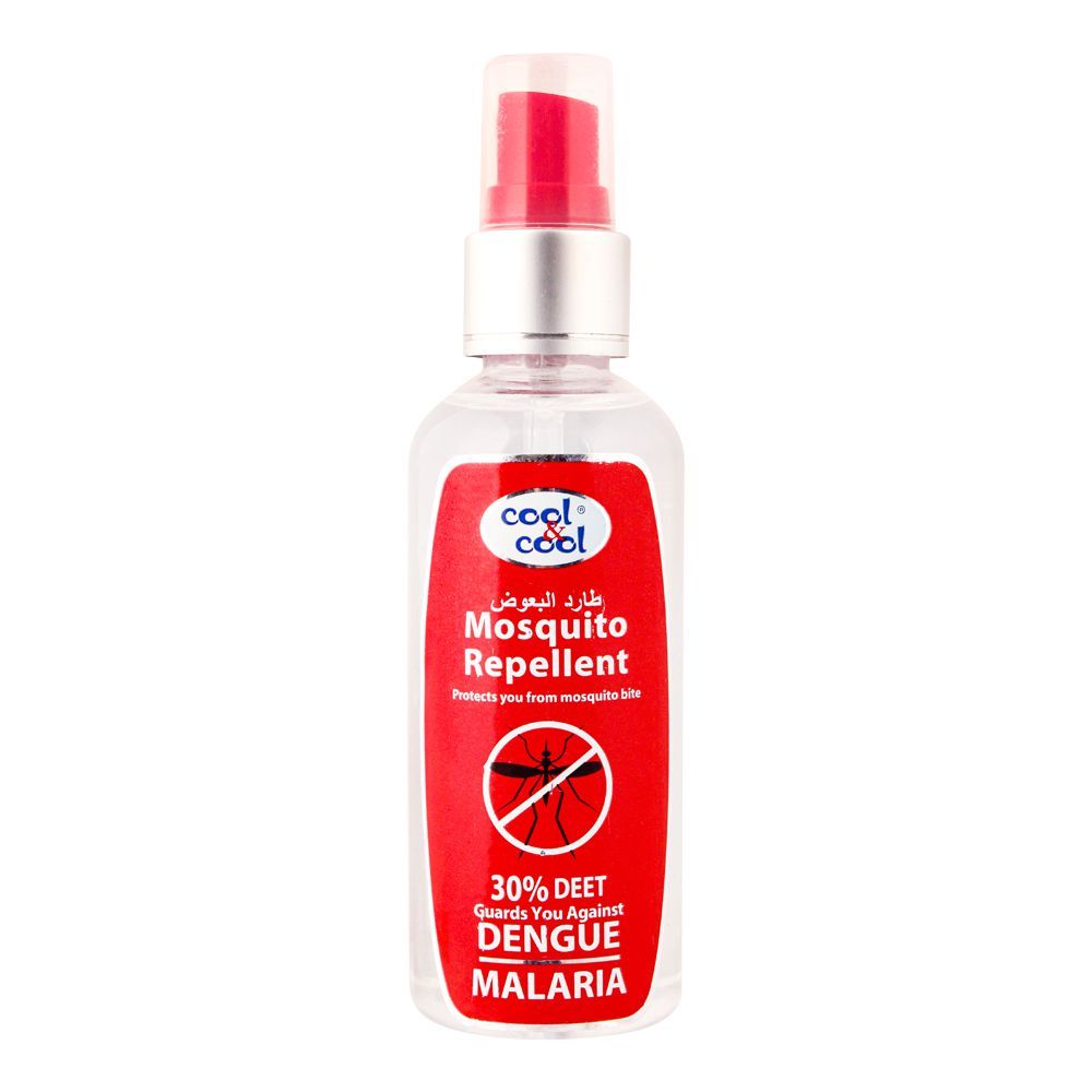 Cool & Cool 30% DEET Mosquito Repellent Spray, Protection Against Dengue & Malaria, 85ml - Main Image