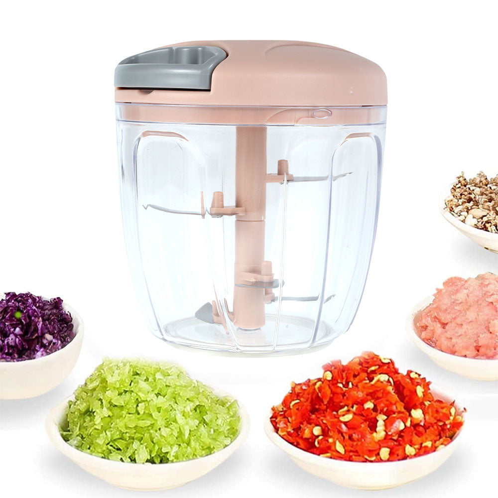 Manual Food Chopper – Stainless Steel Blade, Easy to Clean image 2