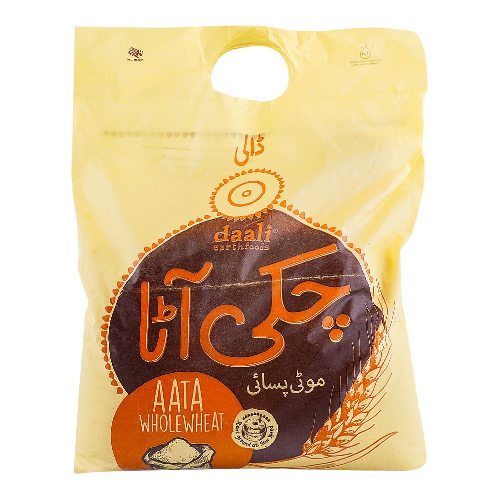 Daali Organic Whole Wheat Atta (Moti Pisai), 5kg - Main Image