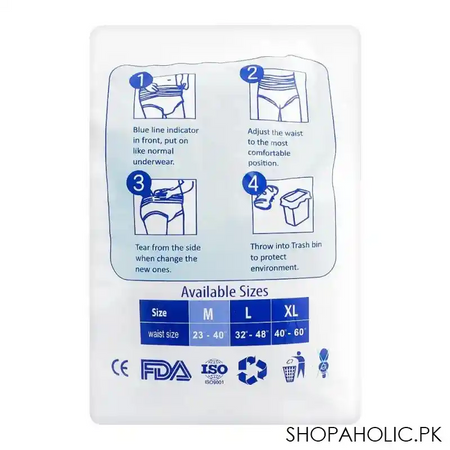 ab adult pull up diaper, 23 inches   40 inches, medium, 10 pack image3