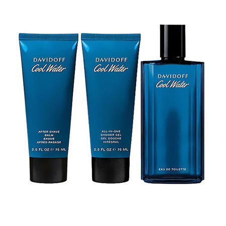 Davidoff Cool Water Men Set, Eau De Toilette 125ml + All In One Shower Gel + After Shave Balm - Main Image