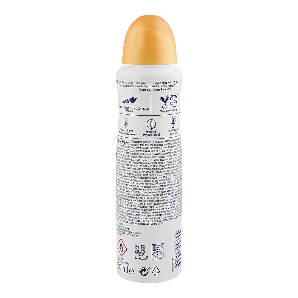 Dove Go Fresh Grapefruit & Lemon Grass Scent Anti-Prespirant Deodorant Spray, 150ml - Image 2